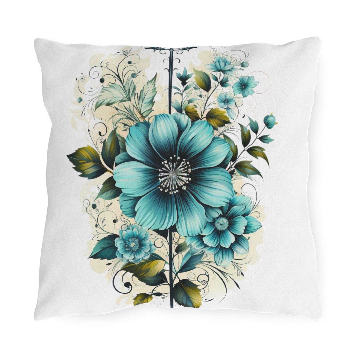 Decorative Outdoor Pillows With Zipper - Set Of 2