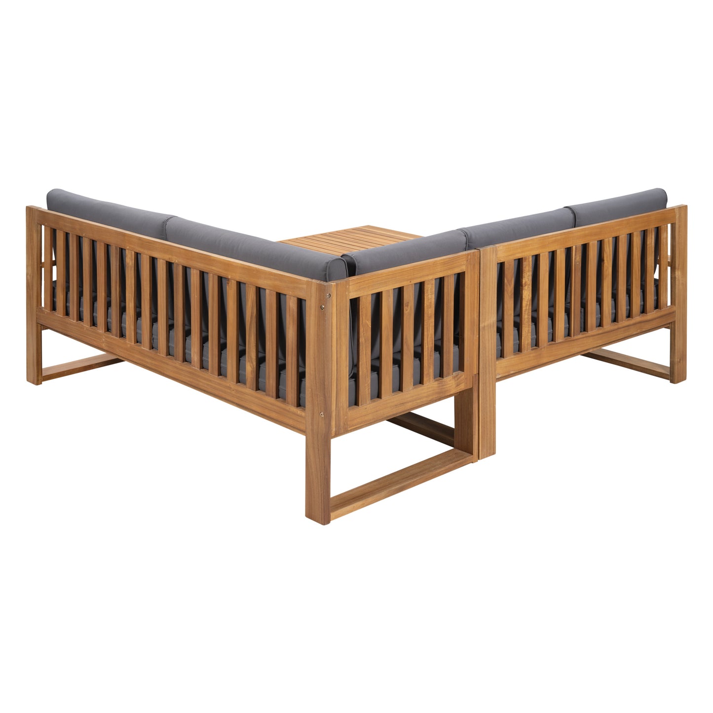 Acacia Wood l Teak Finish 3-Piece Patio Sectional Set