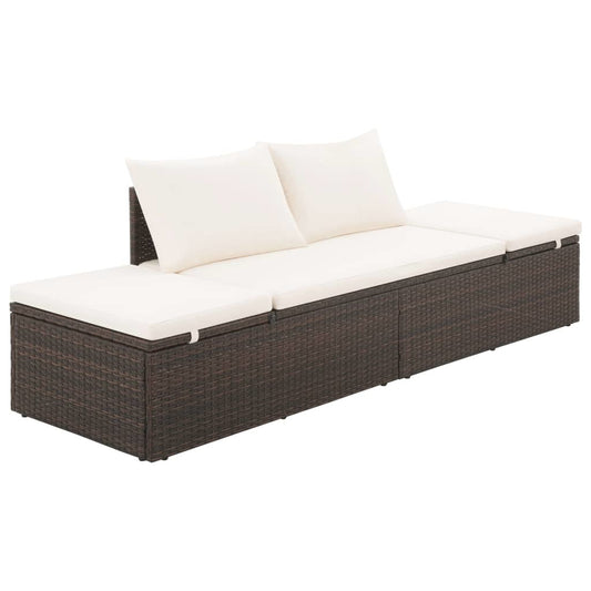 Patio Bed Poly Rattan Wicker