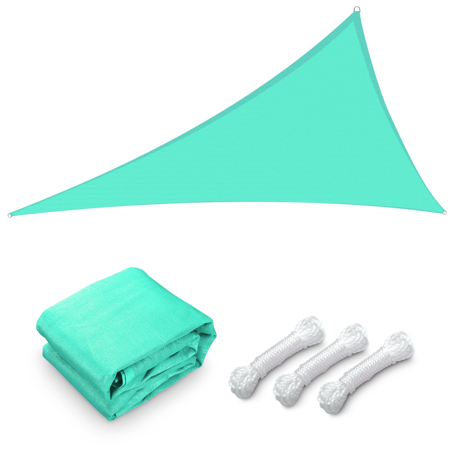 25' x 25' x 25' Triangle Sun Shade Sail/ Turquoise