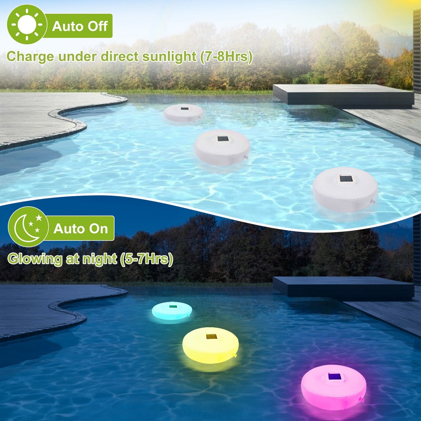 Solar Powered Floating Pool Lamps