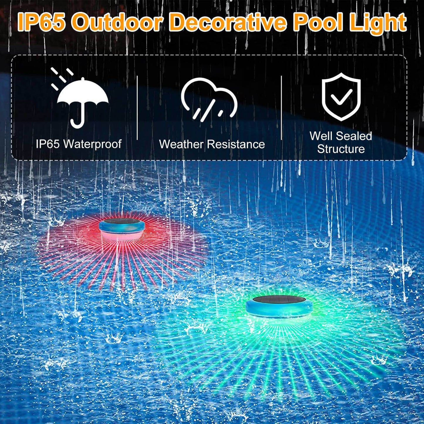 Solar Powered Floating LED Pool/Pond Lights