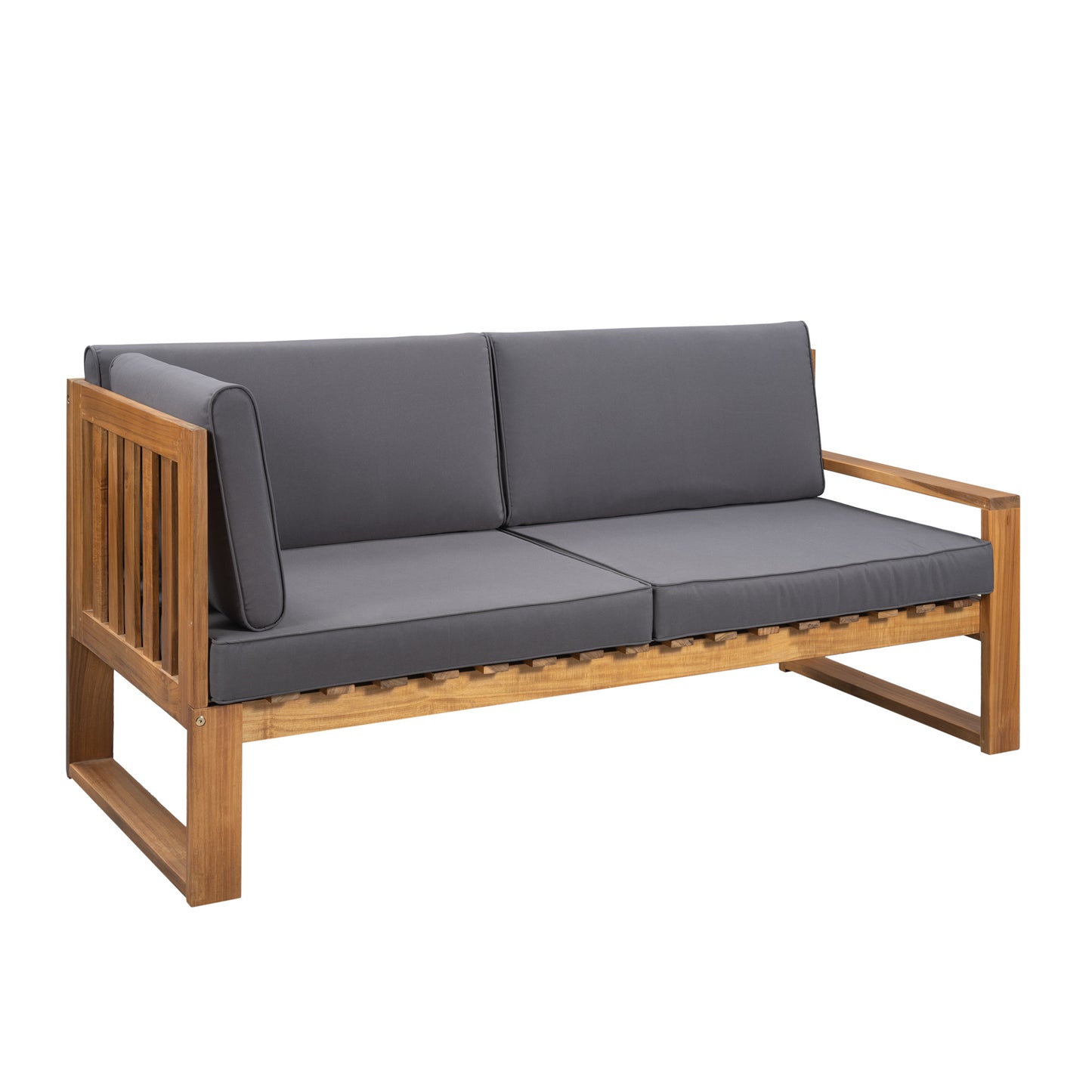 Acacia Wood l Teak Finish 3-Piece Patio Sectional Set