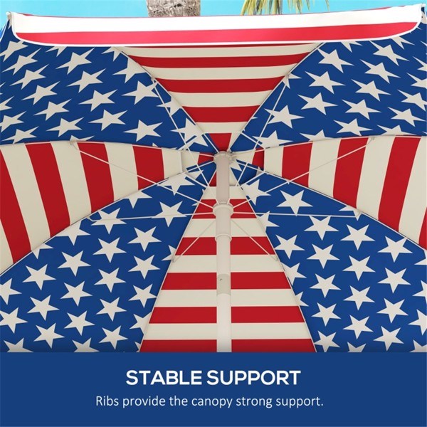 Outdoor American Flag beach umbrella