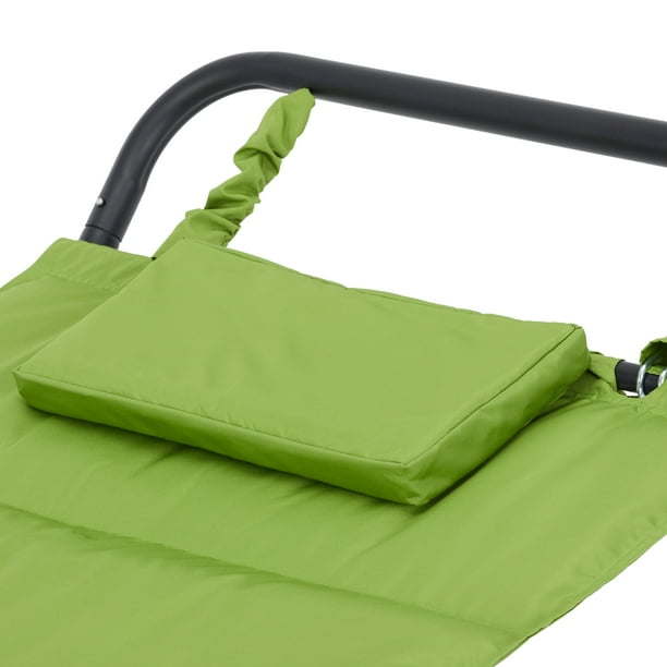 Polyester Hammock with Stand and Pillow