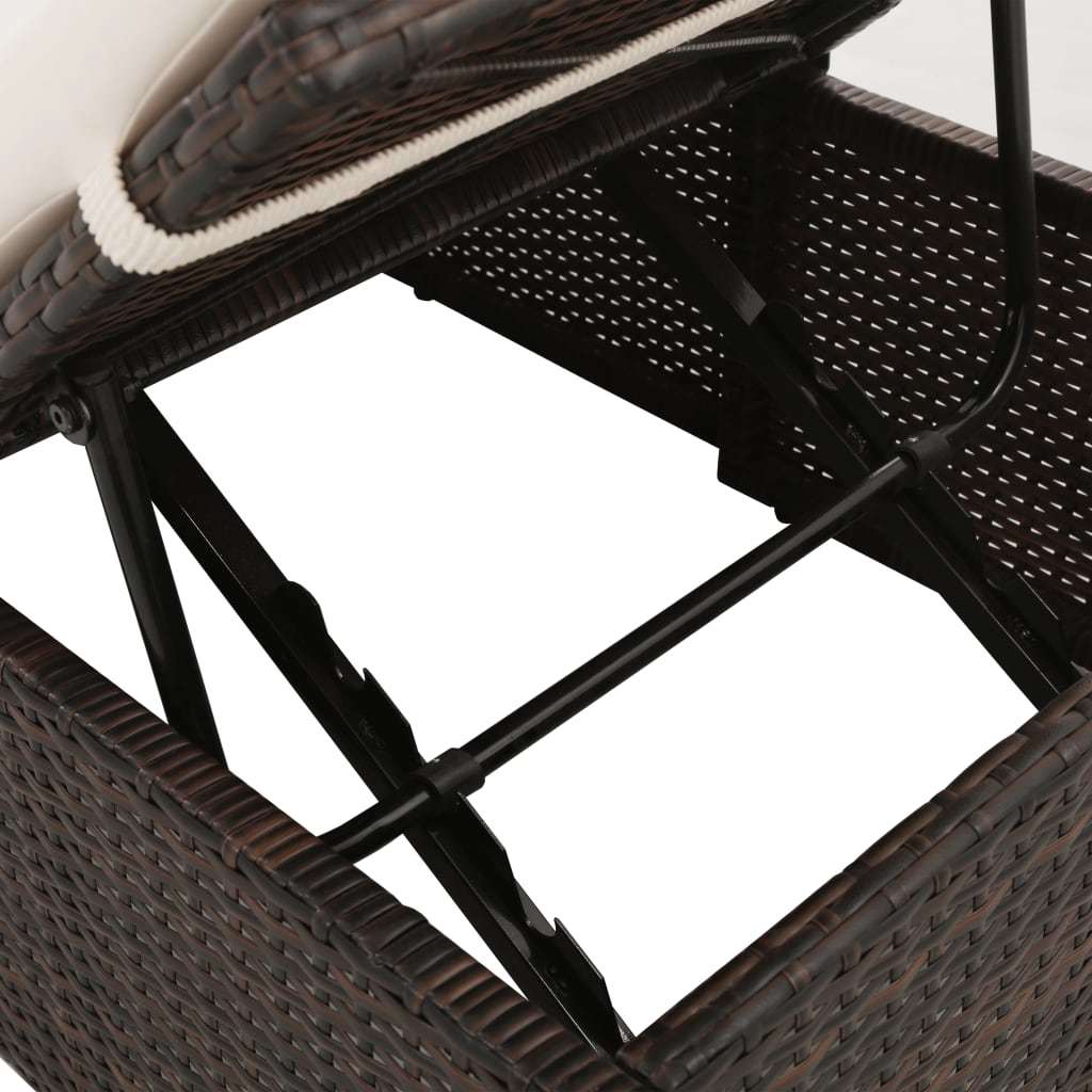 Patio Bed Poly Rattan Wicker