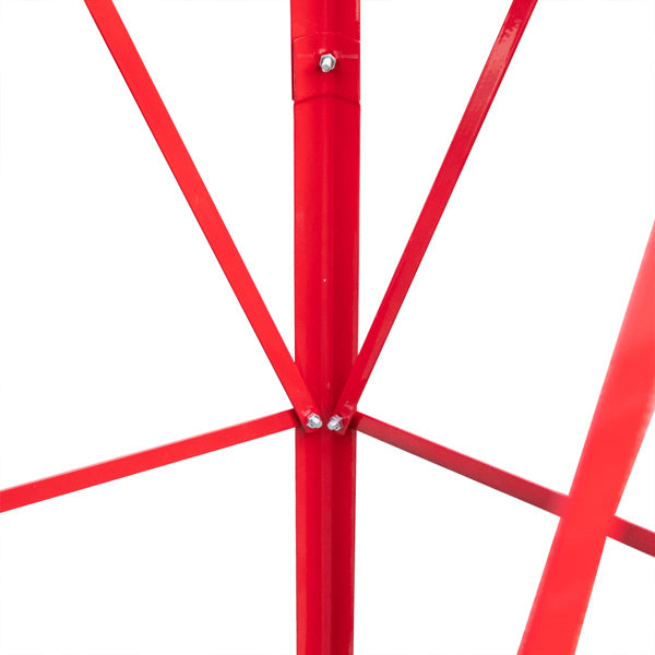 8FT Garden Windmill Red