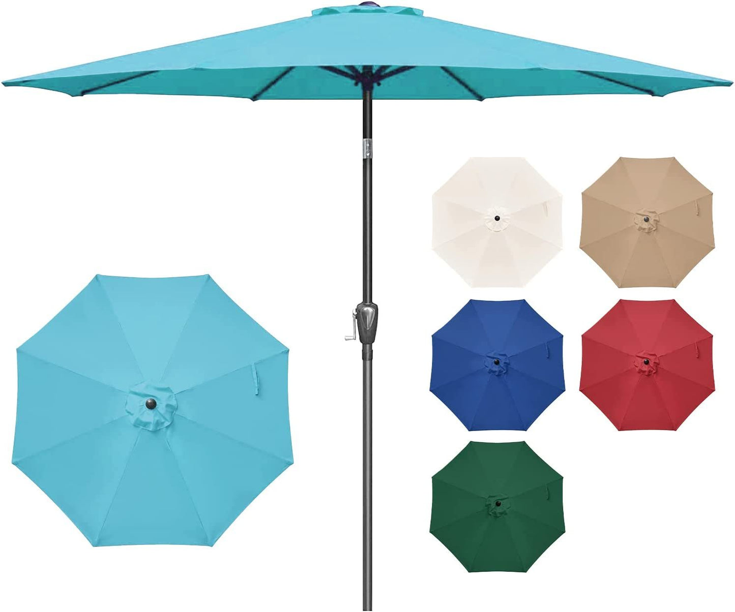 Simple Deluxe 9' Outdoor Patio Umbrella