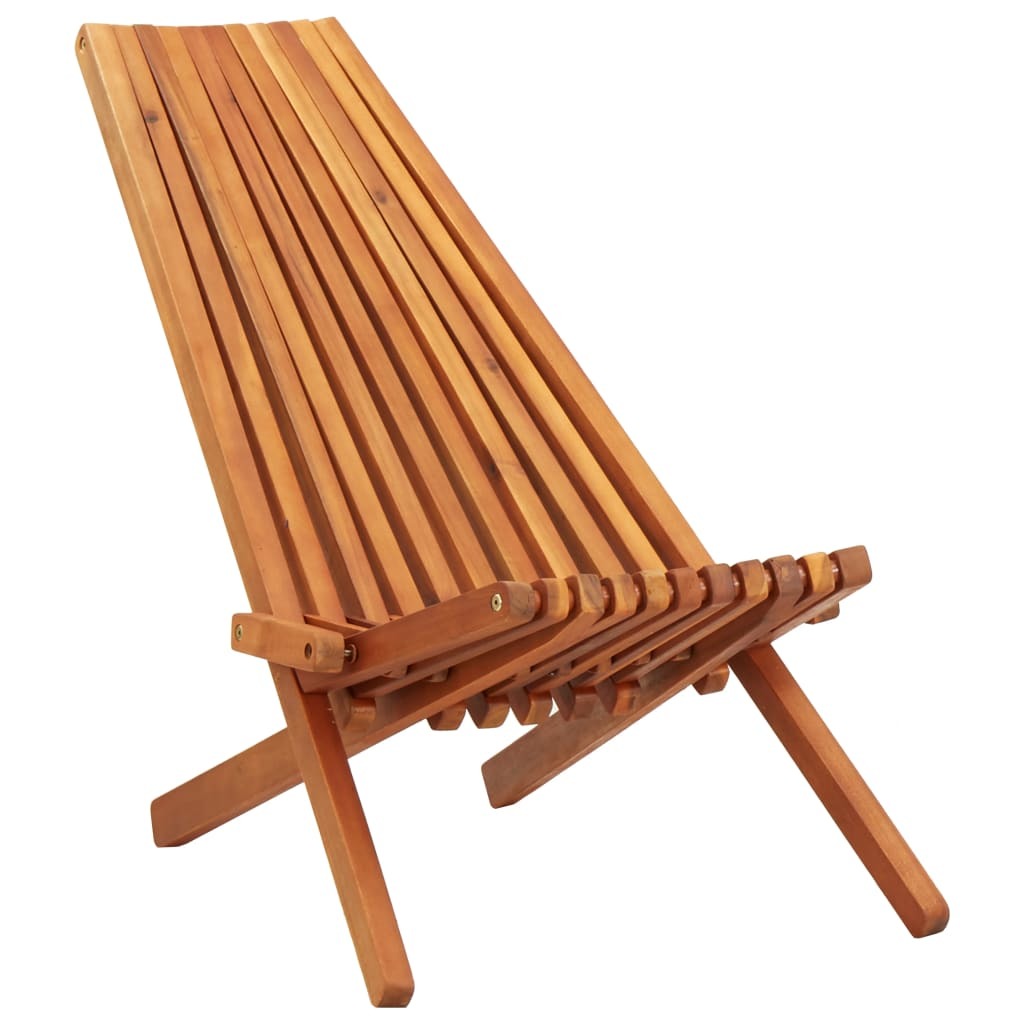 Acacia Wood Folding Patio Chairs l 2 pcs