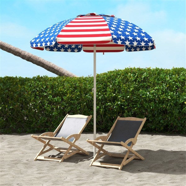 Outdoor American Flag beach umbrella