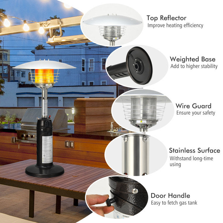 Portable Tabletop Propane Patio Standing Heater