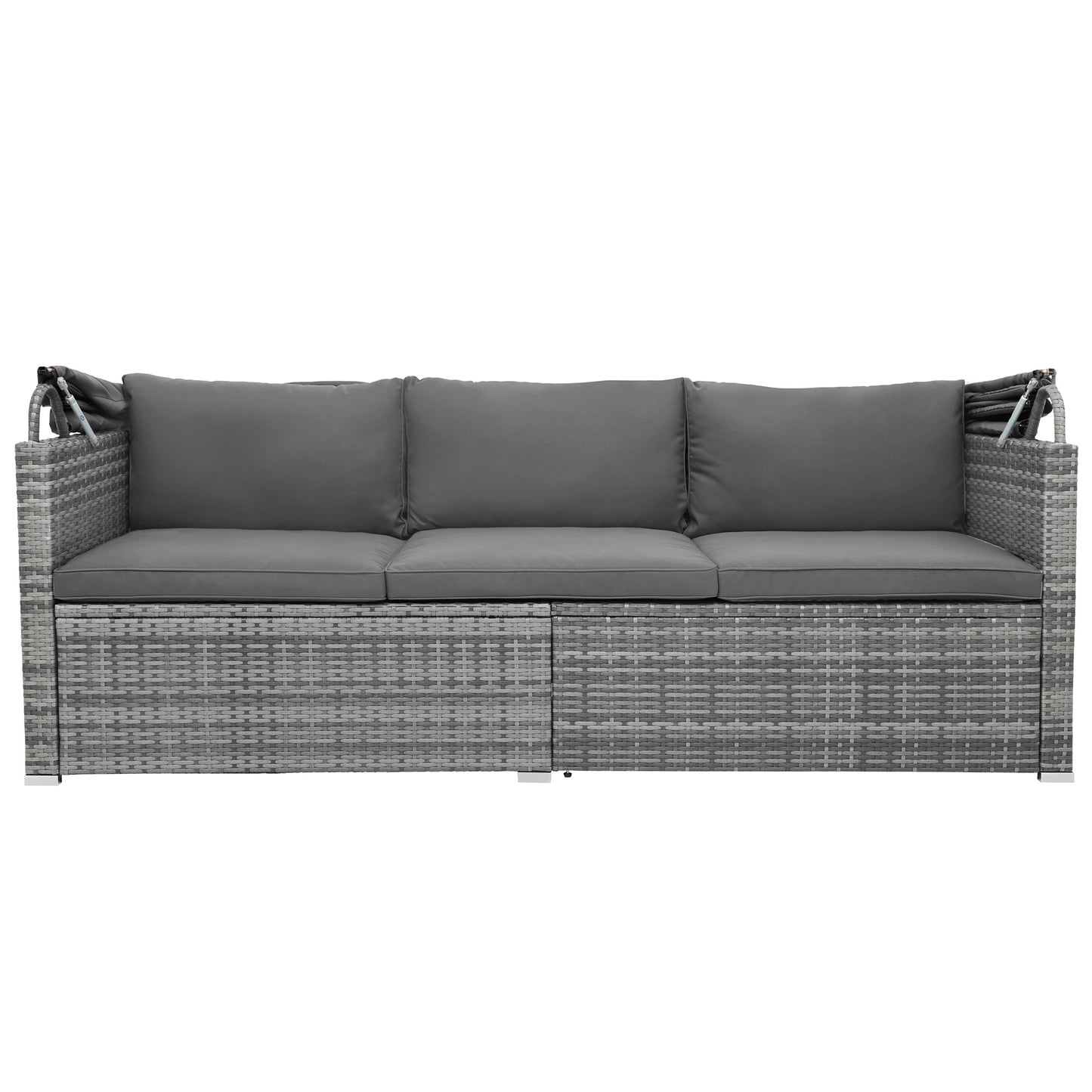 5 Piece Outdoor Sectional Patio Rattan Sofa Set Rattan Daybed