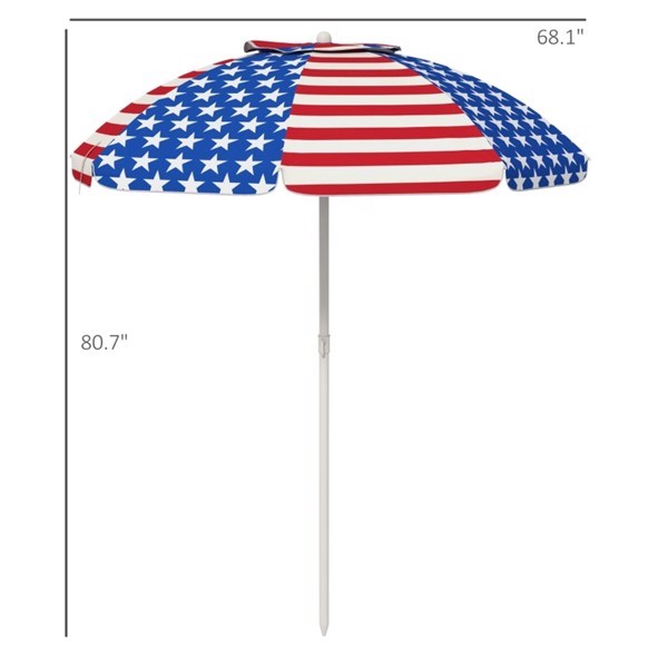 Outdoor American Flag beach umbrella