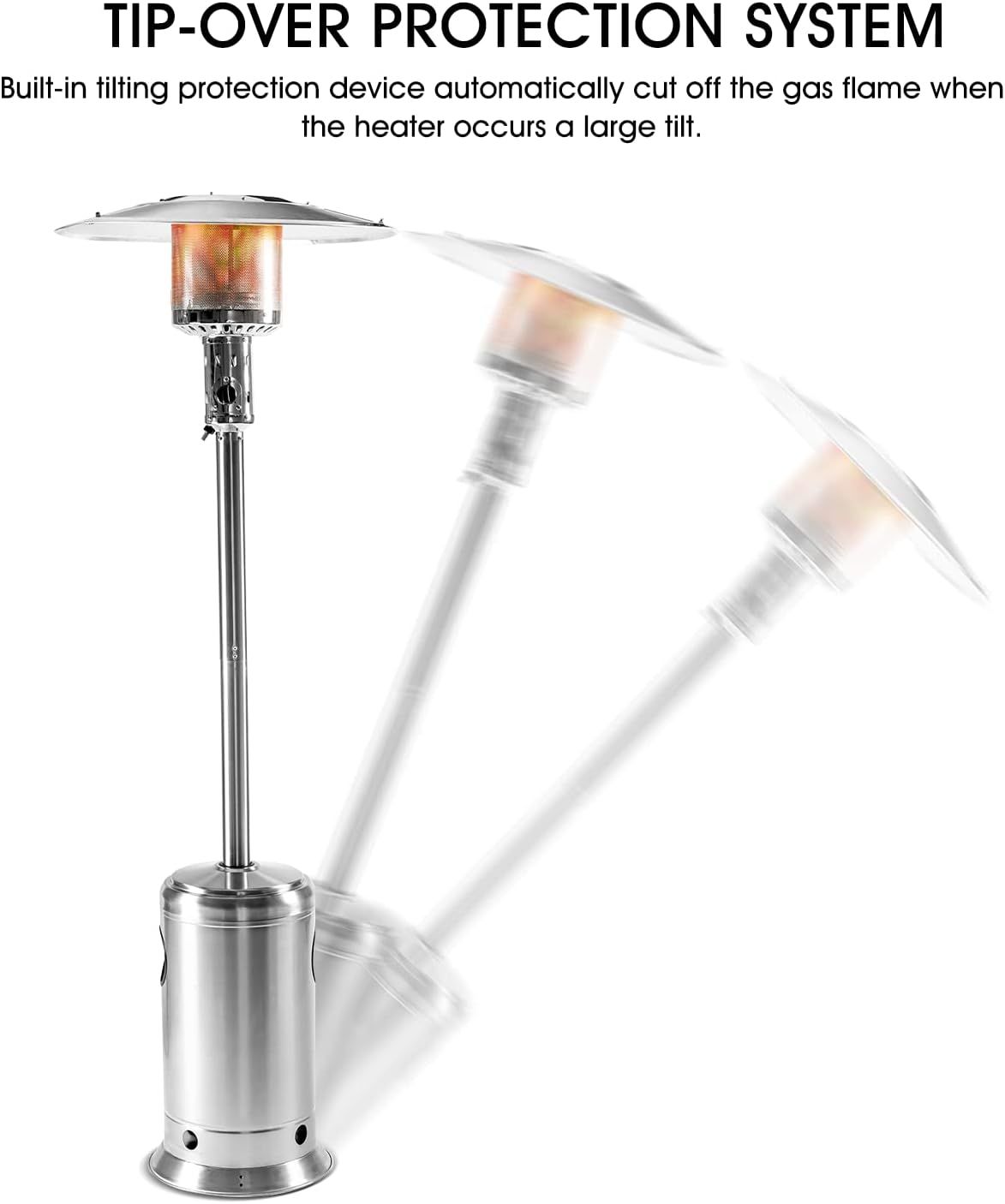 Outdoor Propane Patio Heater with Wheels
